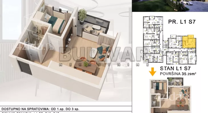 Jednoiposoban stan | 4zida