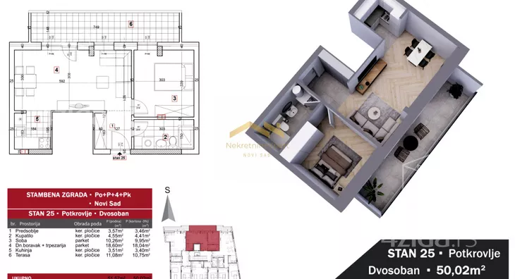 Dvosoban stan | 4zida