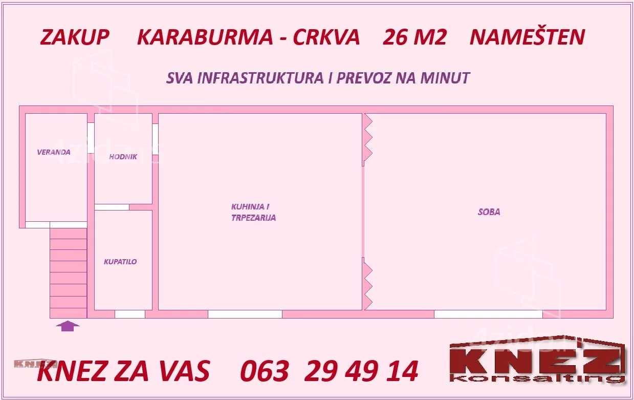 Jednosoban stan | 4zida