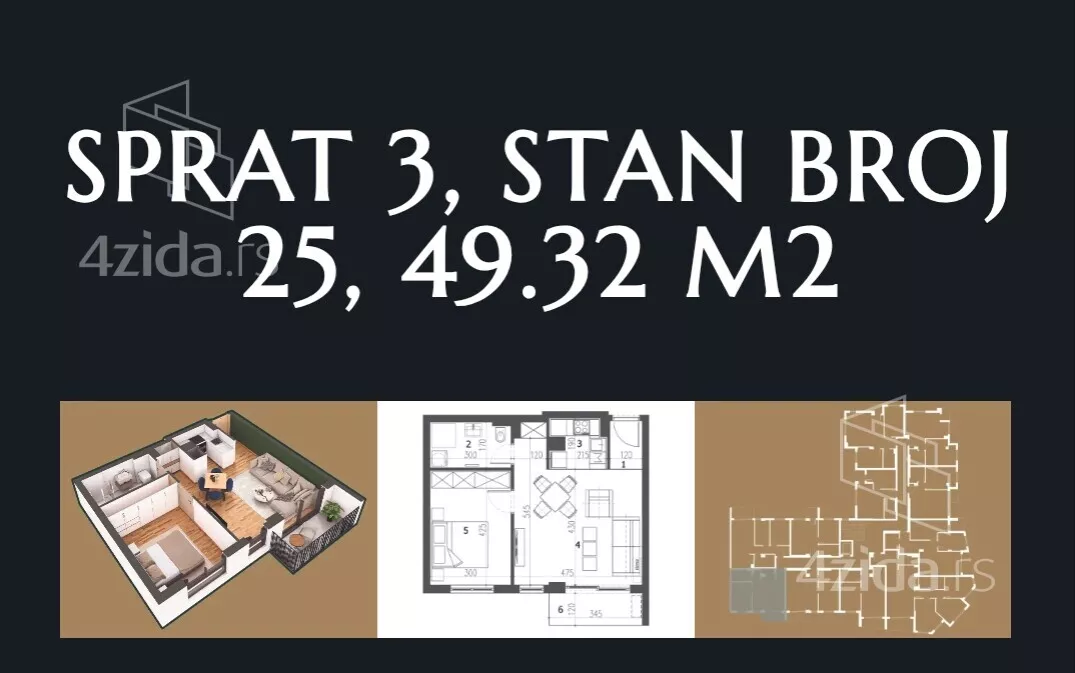 Dvosoban stan | 4zida