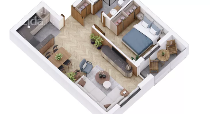 Dvosoban stan | 4zida