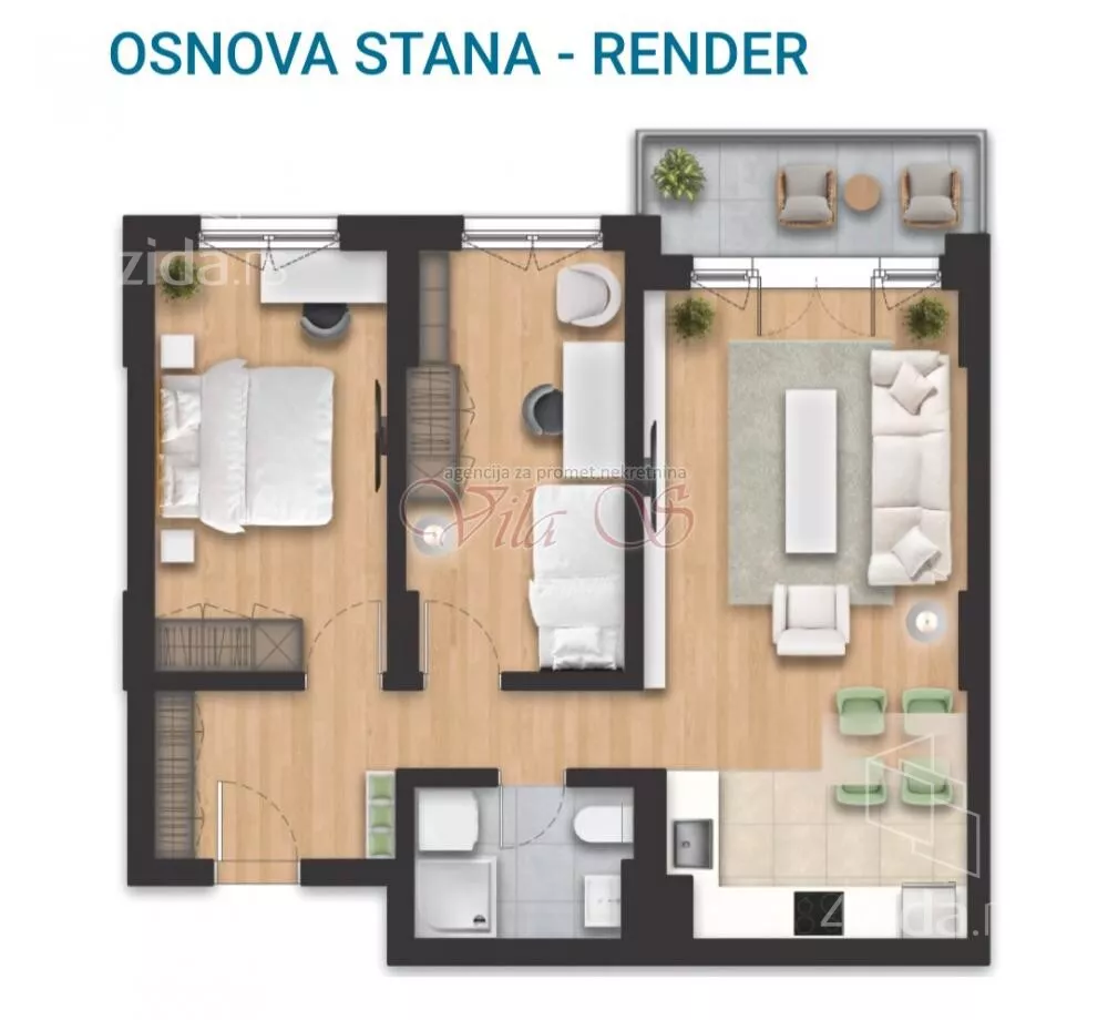 Trosoban stan | 4zida