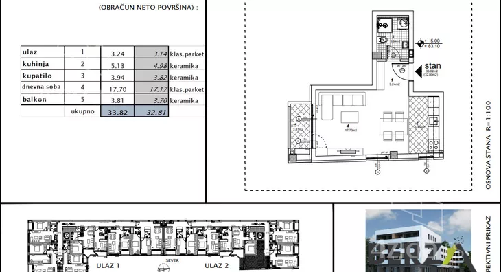Jednosoban stan | 4zida
