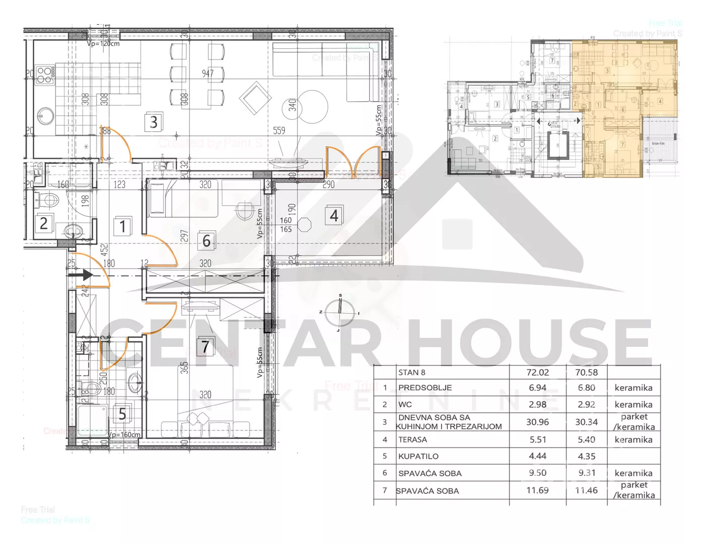 Trosoban stan | 4zida