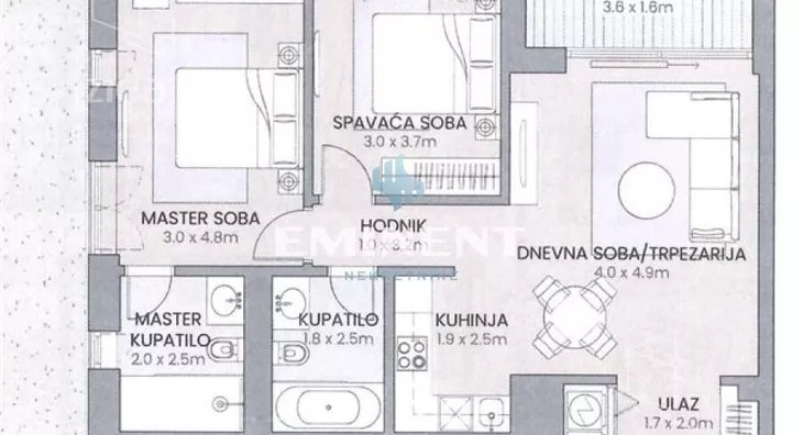 Trosoban stan | 4zida