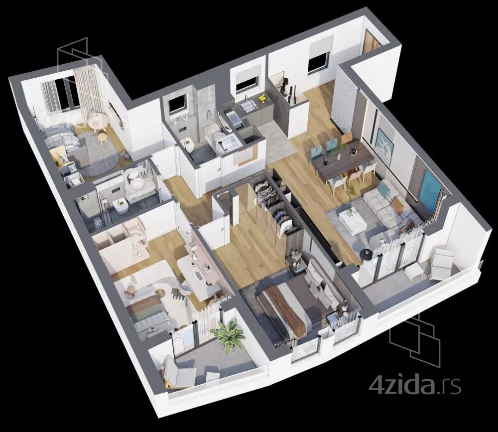 Četvorosoban stan | 4zida