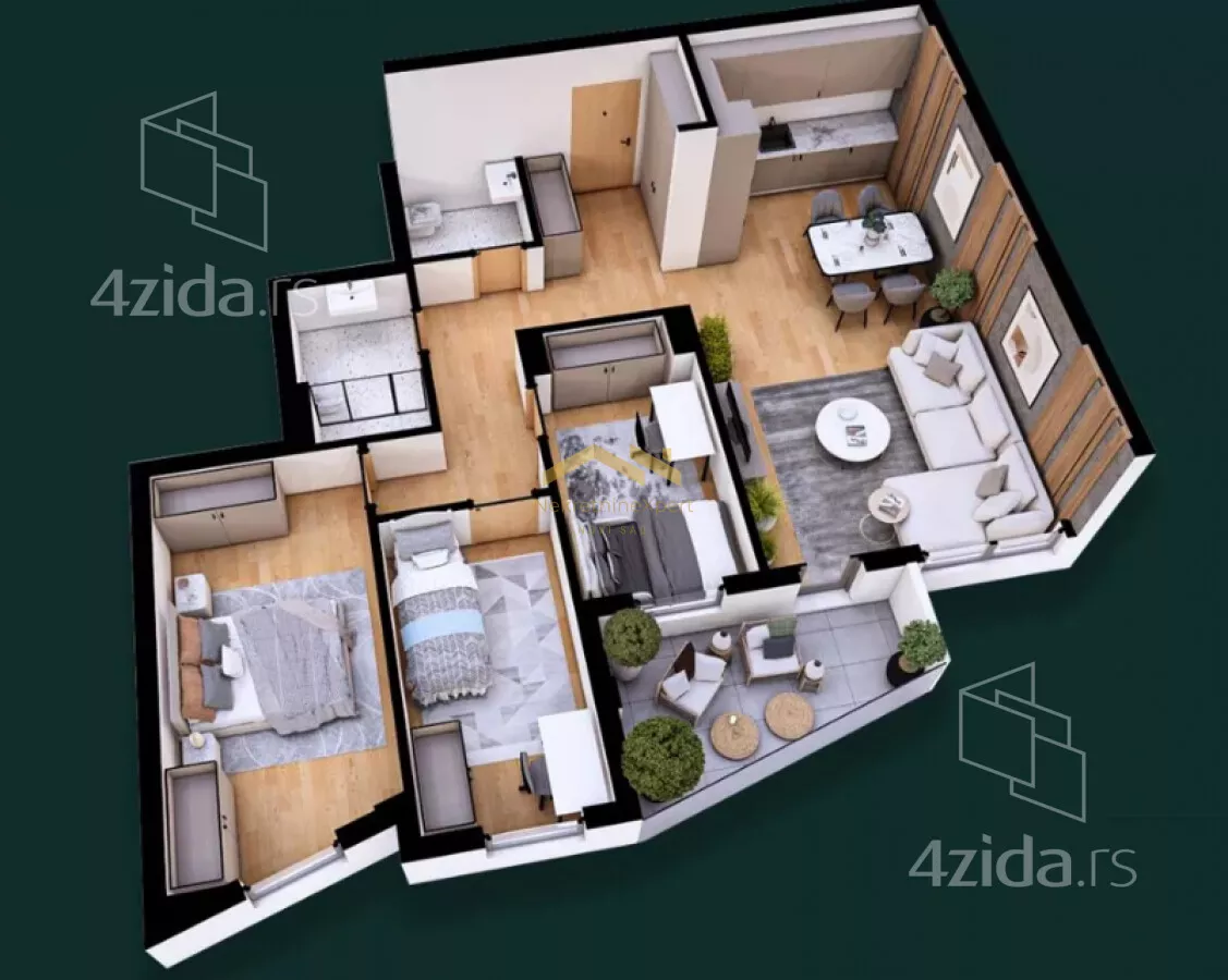 Troiposoban stan | 4zida