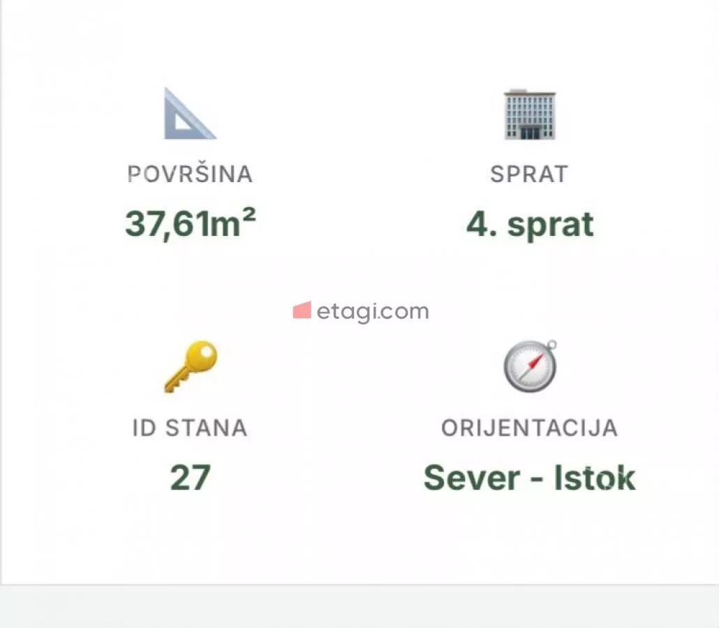 Jednoiposoban stan | 4zida