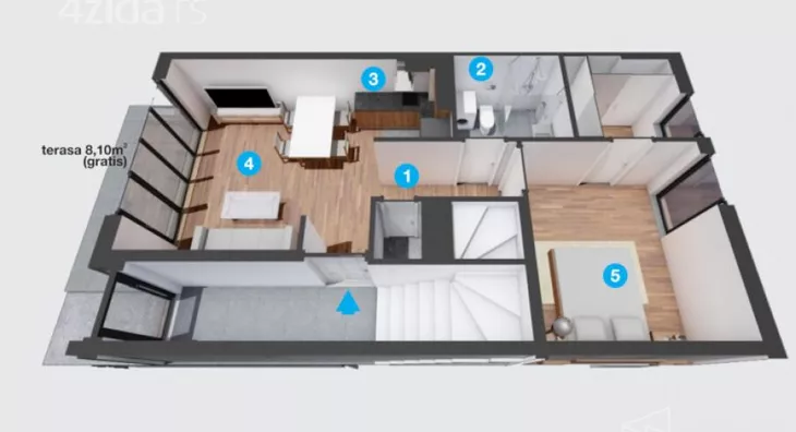 Dvosoban stan | 4zida