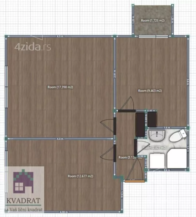 Dvosoban stan | 4zida