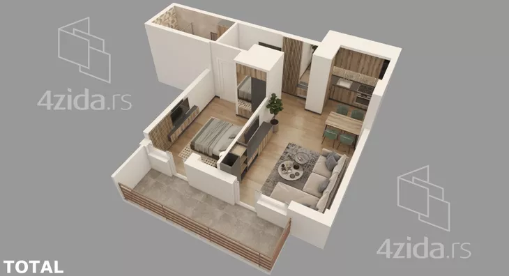 Dvosoban stan | 4zida