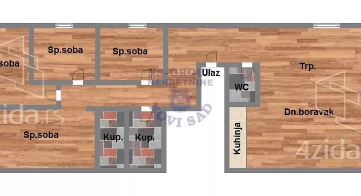 Petosoban stan | 4zida