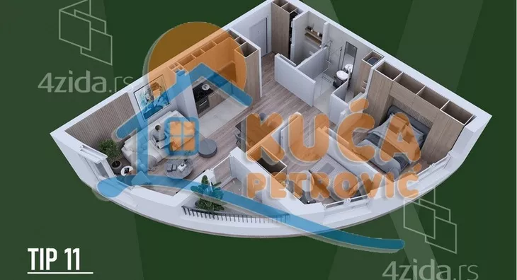 Dvoiposoban stan | 4zida