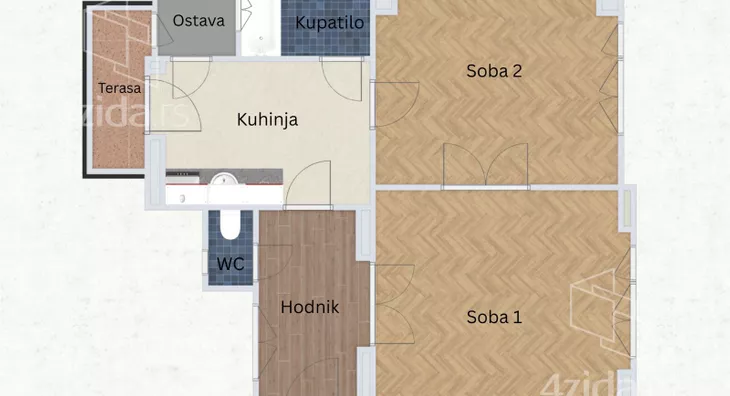 Dvosoban stan | 4zida