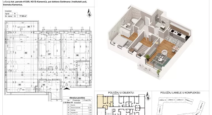 Trosoban stan | 4zida