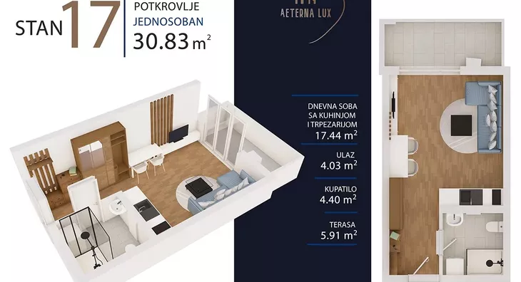 Jednosoban stan | 4zida