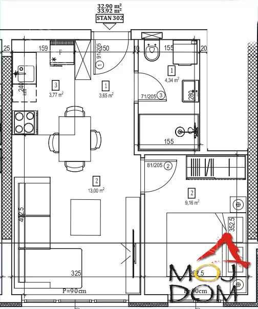 Dvosoban stan | 4zida