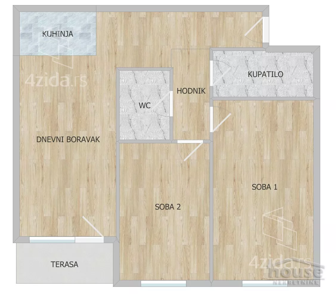 Trosoban stan | 4zida