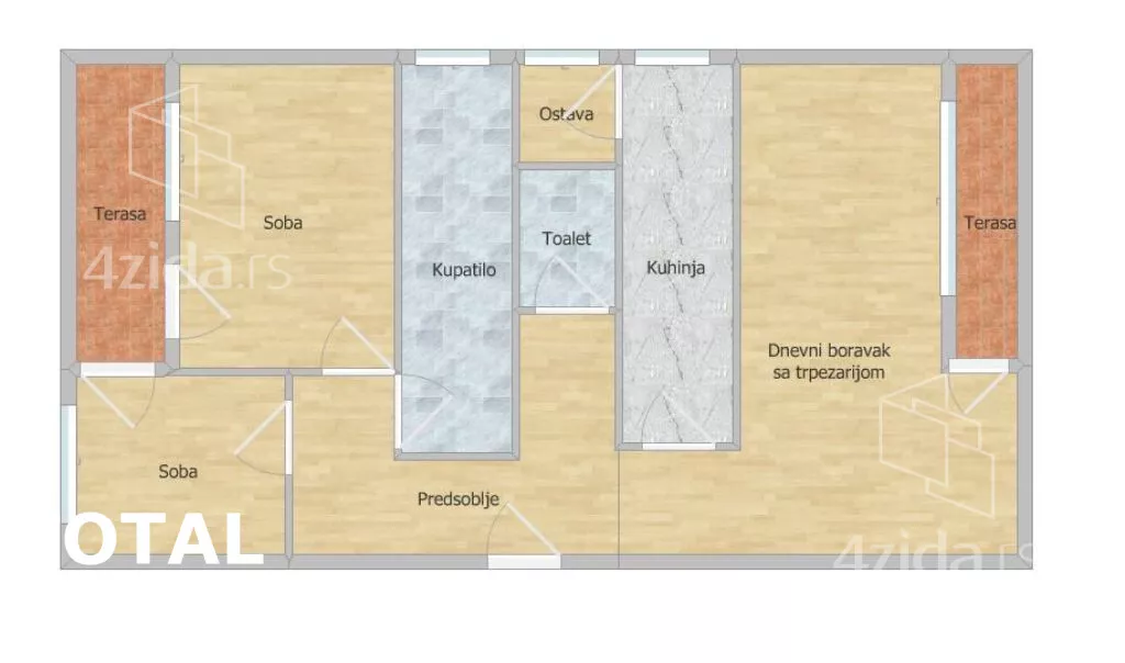 Trosoban stan | 4zida