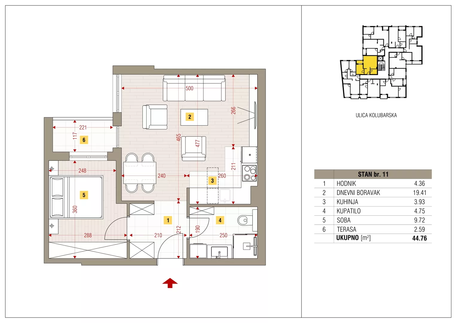 Dvosoban stan | 4zida