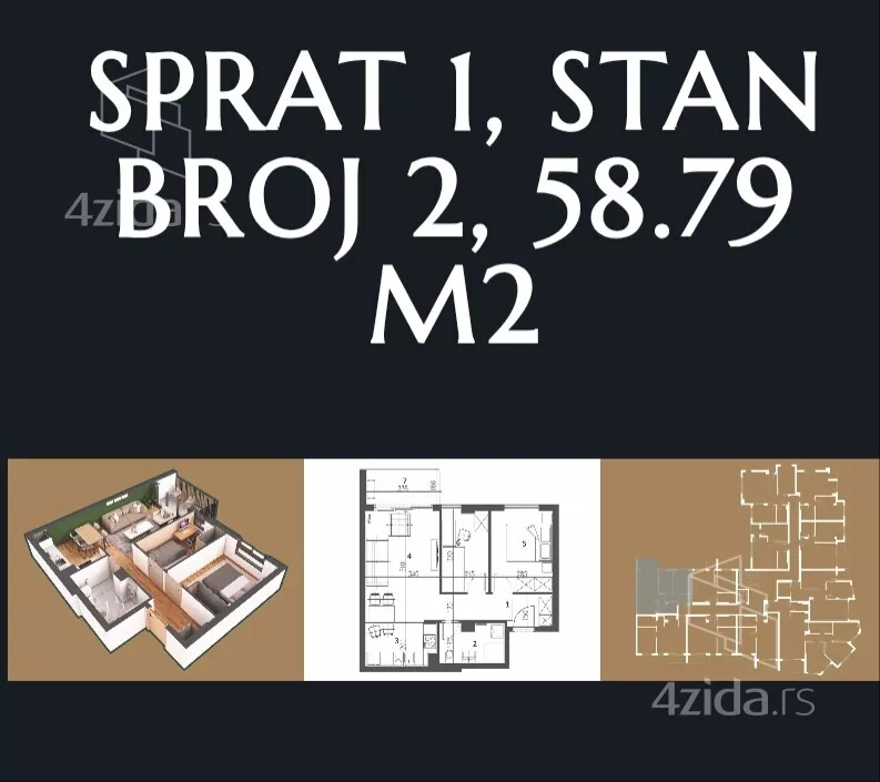 Dvosoban stan | 4zida