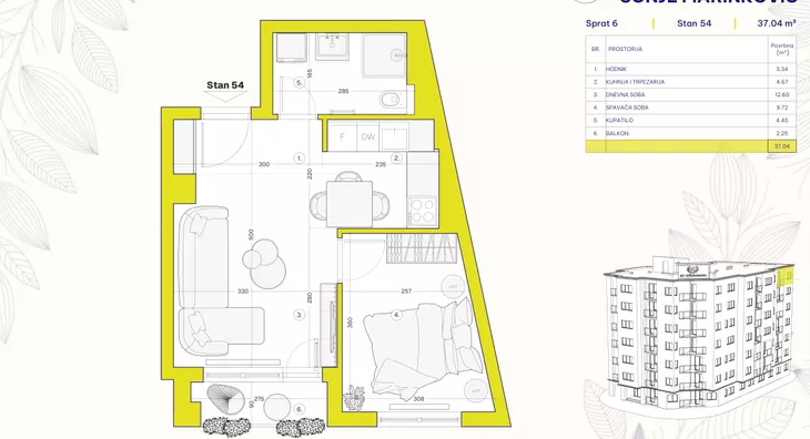 Jednoiposoban stan | 4zida
