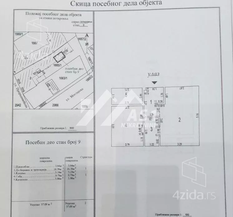 Jednoiposoban stan | 4zida