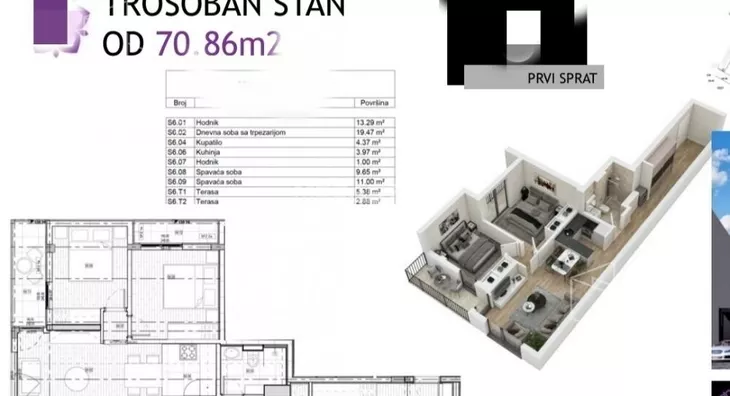 Trosoban stan | 4zida