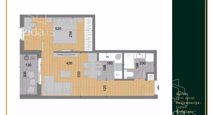 Jednoiposoban stan | 4zida