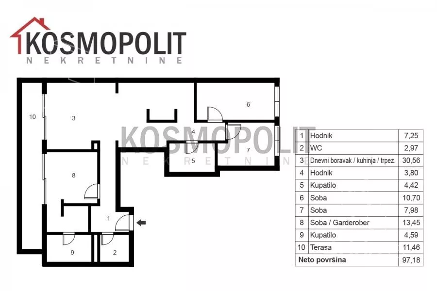 Troiposoban stan | 4zida