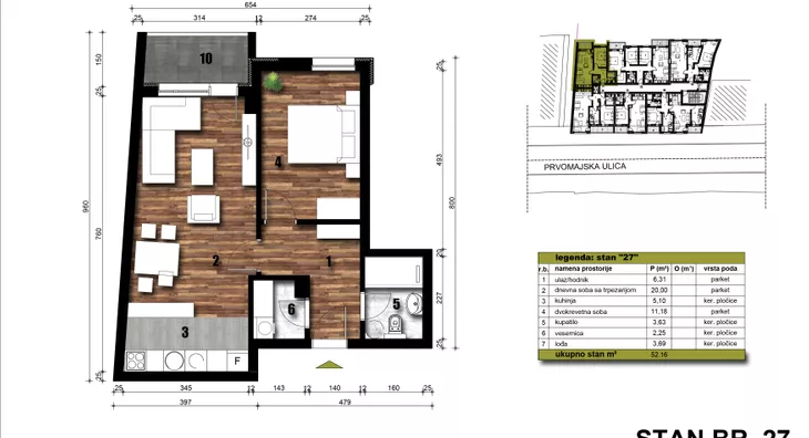 Dvosoban stan | 4zida