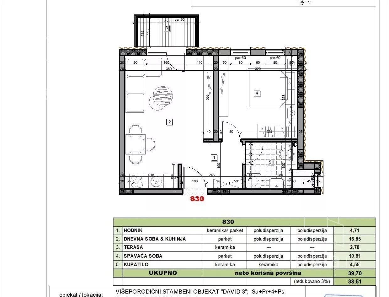 Jednosoban stan | 4zida