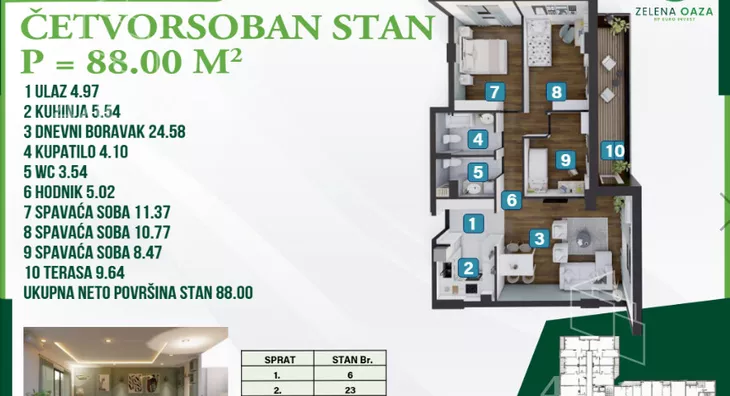 Troiposoban stan | 4zida