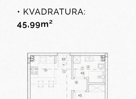 Jednoiposoban stan | 4zida