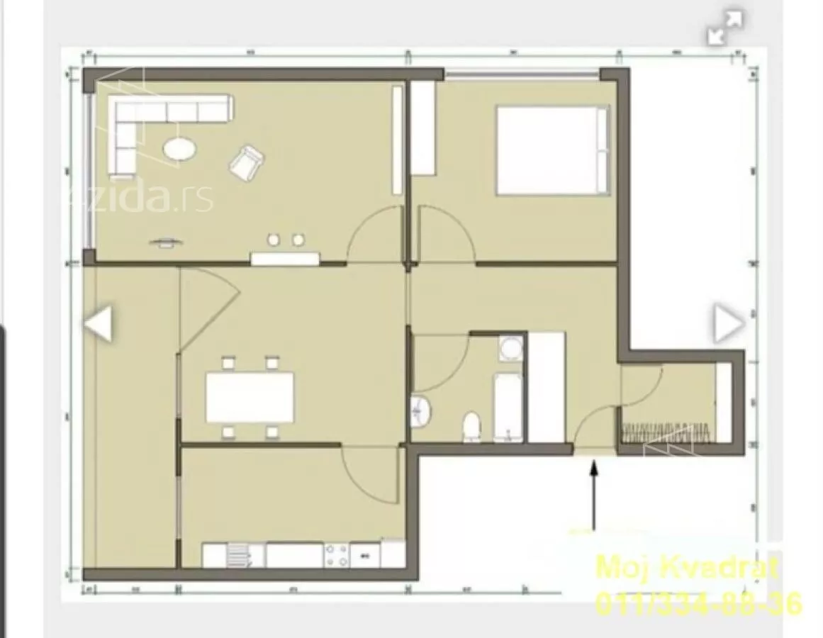 Dvosoban stan | 4zida