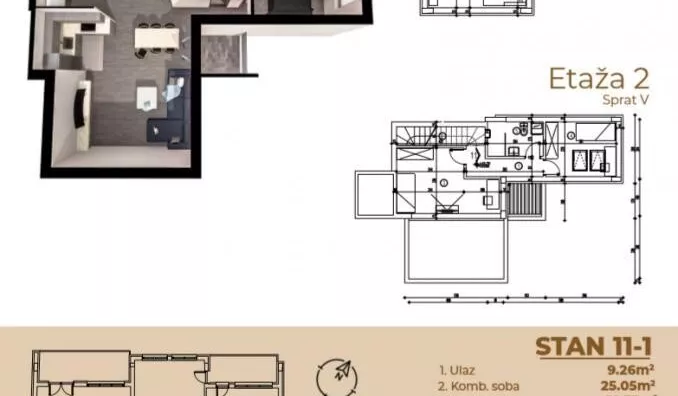 Troiposoban stan | 4zida