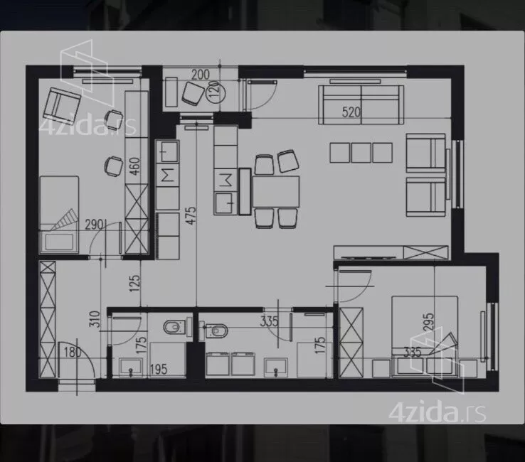 Troiposoban stan | 4zida