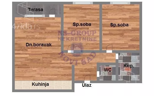 Trosoban stan | 4zida