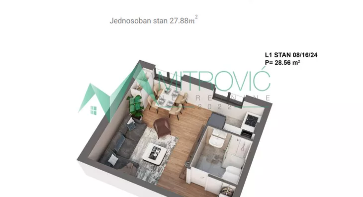 Jednosoban stan | 4zida