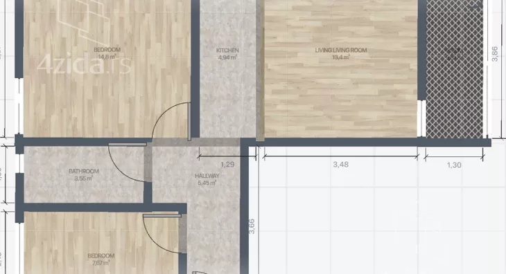 Dvosoban stan | 4zida