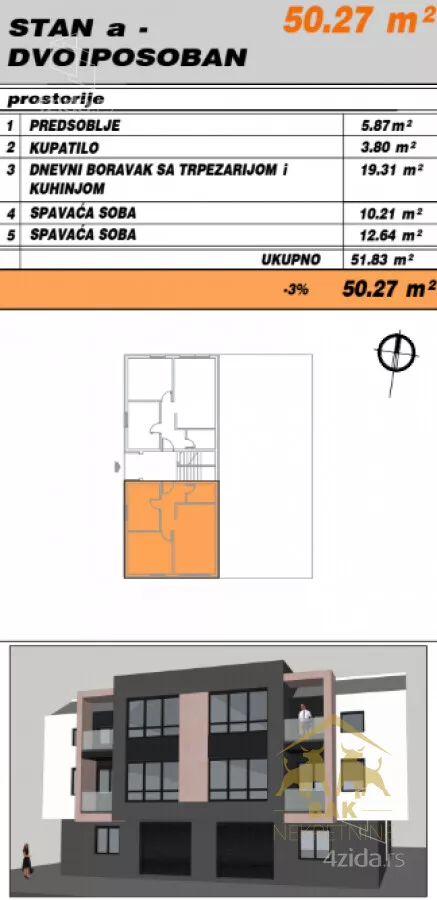 Dvoiposoban stan | 4zida