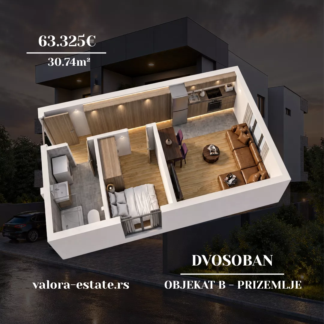Dvosoban stan | 4zida
