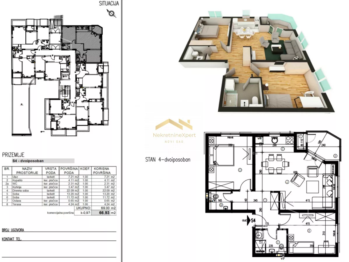 Trosoban stan | 4zida
