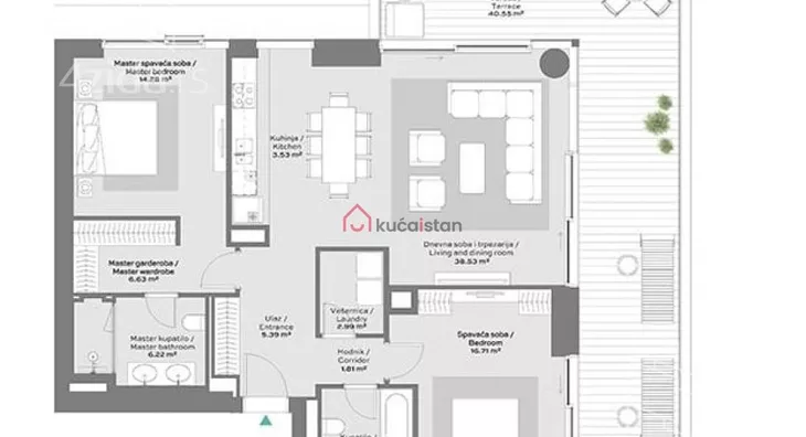 Trosoban stan | 4zida