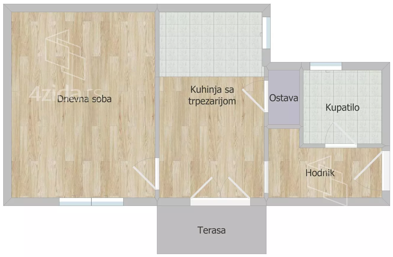 Jednosoban stan | 4zida