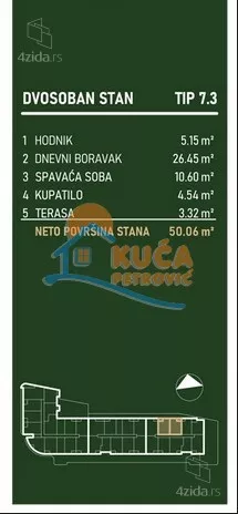 Dvosoban stan | 4zida