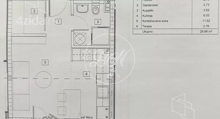 Jednosoban stan | 4zida