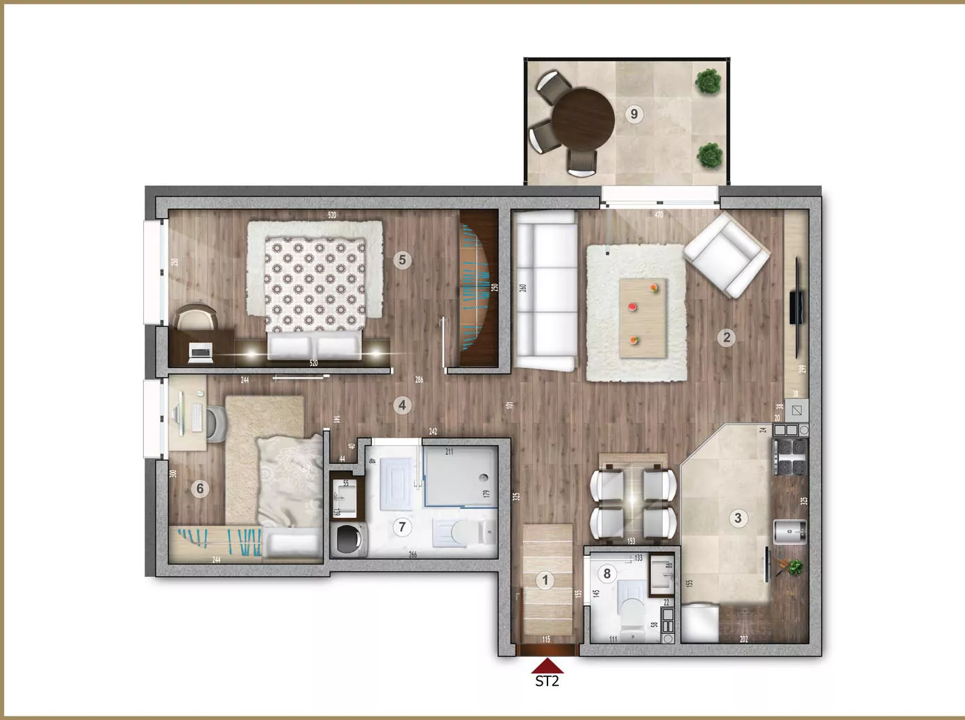 Dvosoban stan | 4zida