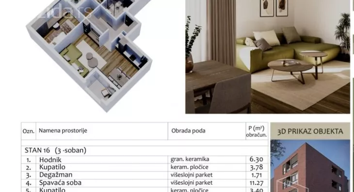 Trosoban stan | 4zida