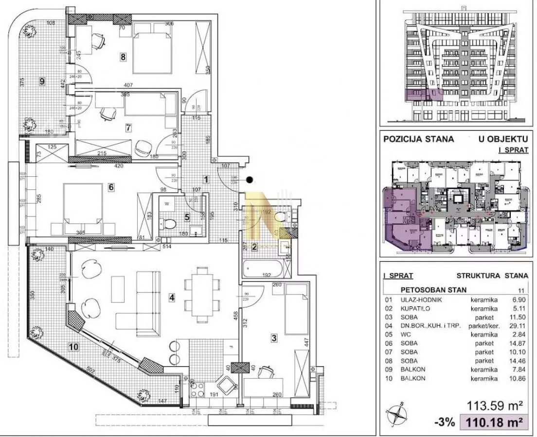 Petosoban stan | 4zida